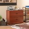 Costway 2-Drawer Wood Lateral File Cabinet with Adjustable Bars for Home Office White/Walnut